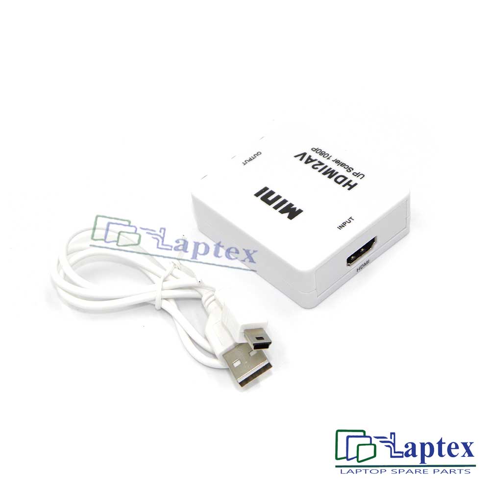 Mini HDMI2AV Video Converter UP Scaler 1080P